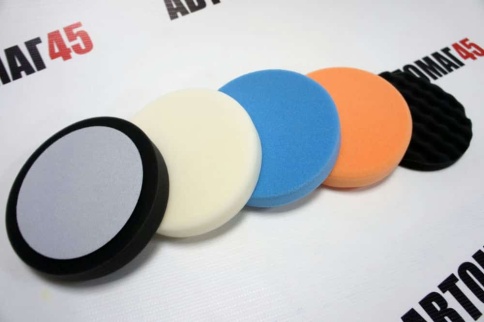 Holex  губка полировальная на липучке 150х30 белая    фото 4