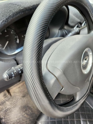 SALMAN  оплетка руля M экокожа (карбон) 36-38см  GYC-36  фото 2