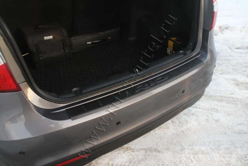 Русская Артель  Накладка на задний бампер Kia Rio 3 Киа Рио 3 седан 2011г-2015г    фото 2