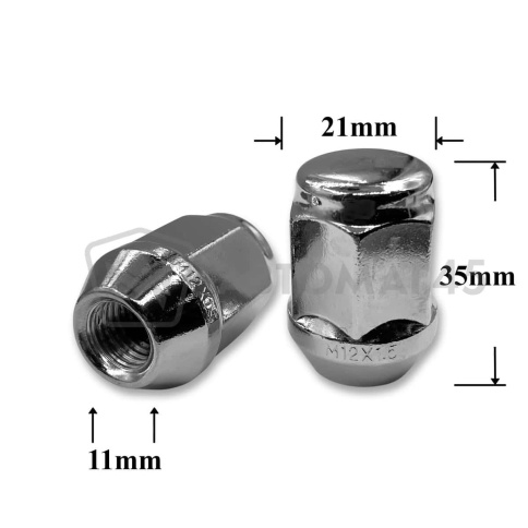 T0532 Гайка колесная иномарки М12*1,5*35 кл.21 конус закр. CH H-1707 фото 1