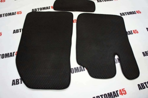 EVA ЭВА  коврики в салон LADA X-Ray 2015-2022г черный рисунок ромб комплект 5шт    фото 5