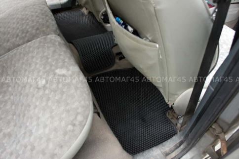 EVA ЭВА  коврики в салон Лада Kalina Granta Datsun On-do Mi-do черные рисунок ромб компл 5шт фото 5