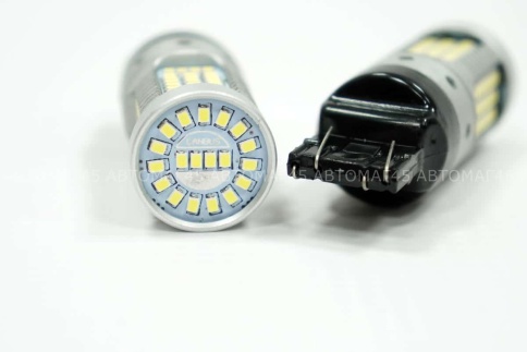 C2R  лампа светодиодная T20 21/5W не биполяр 119SMD canbus без цоколя 5000K 420Lm двухконт белая 2шт фото 8