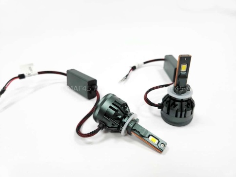 C2R V45 лампы LED 2шт H27 12В 50W 5500K 4500Lm  с обманкой гарантия 6мес    фото 2