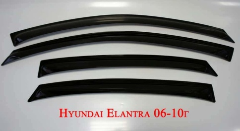 ANVair  дефлекторы окон Hyundai Elantra IV HD Хендай Элантра IV HD 2006-2011г комплект 4шт    фото 2