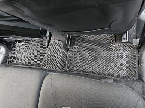 EVA ЭВА 3D коврики в салон Лада Калина Kalina Гранта Granta Datsun черн ромб комп 5шт CITY PRESS фото 6