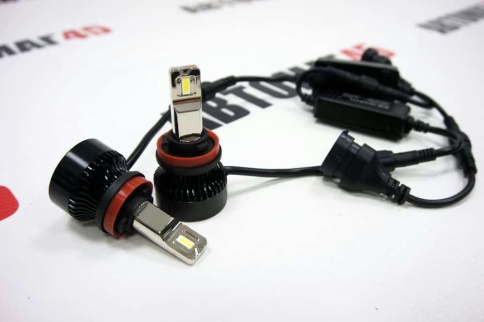 Sariti K5 LED 2шт H11 12В 50W 6000K 5000Lm с обманкой гарантия 6мес    фото 7