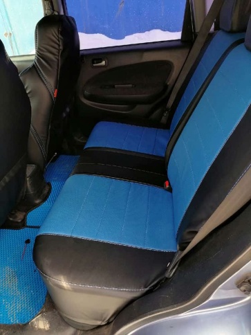 Динас  чехлы универсальные экокожа черный синий комплект    фото 9