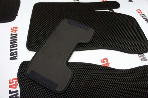 EVA ЭВА  коврики в салон Нива Шевроле Niva черные рисунок ромб комплект 5шт    фото 6