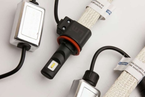 Lumen  Flex H11 светодиодная лампа LED 1шт H8/H9/H16 12В 25W 6000K 4200Lm гарантия 6мес фото 5