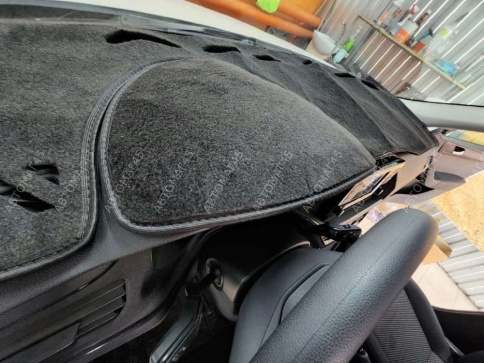 Накидка на панель Volkswagen Polo 6 Фольцваген Поло 6 лифтбек с 2020г карпет  фото 5