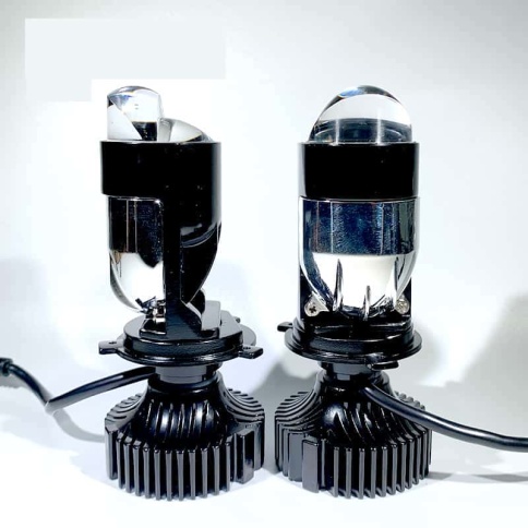 C2R A82 светодиодные лампы LED линза модуль 2шт H4 12В 40W 5000K 7000Lm гарантия 6 мес фото 4