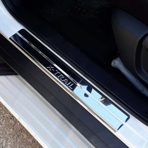 LIDER  Накладки на пороги  Nissan X-Trail Ниссан Х-Трейл T32 2013-2022г 4 шт нержавейка    фото 1