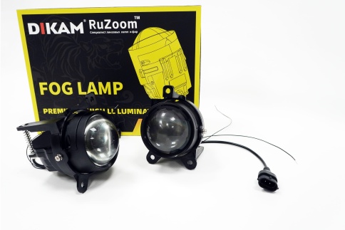Ruzoom S12 Фары п/туманные 1 линза ближний/дальний Lada Priora Газель LED 64W 7500LM 2шт гар 6мес фото 1