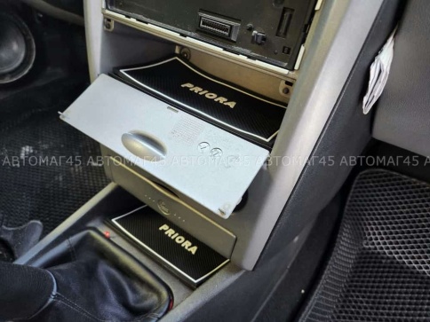 Коврики в ниши Лада Lada Приора Priora 1 белые буквы 13пр. фото 6