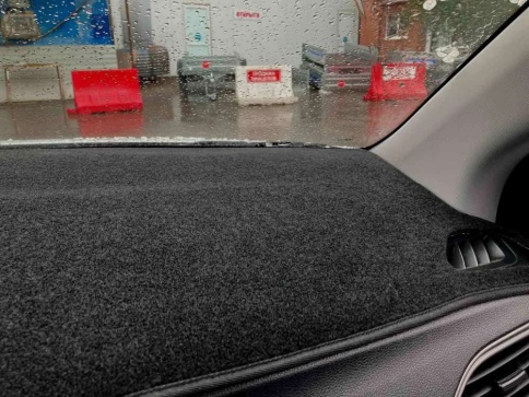 Накидка на панель Hyundai Solaris Хендай Солярис 02.2017-2023г карпет  фото 2