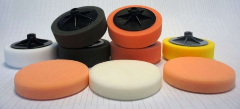 CHAMALEON  губка полировальная на резьбе 150х50 черный SOFT 920    фото 2