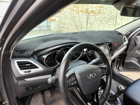 Накидка на панель Lada Vesta седан Веста Lada SW Vesta SW Cross  карпет ЛОГО фото 3