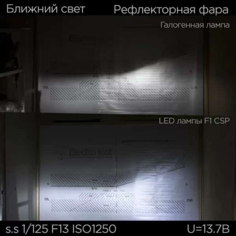 LED лампы F1 2шт H1 12В 30W 6500K 8000Lm гарантия 3мес  фото 4
