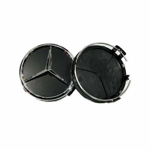 Колпачок ступицы Mercedes 74/70 черный (191018) фото 3