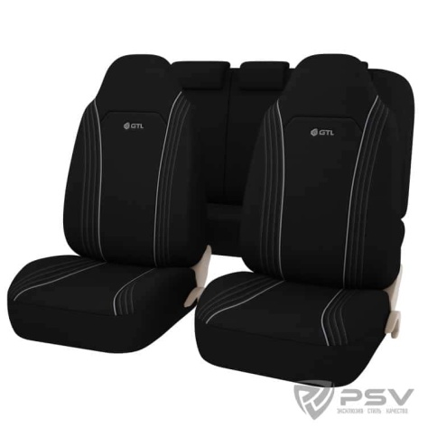 PSV  Чехлы майки универсальные GTL Wing полиэстер комплект 7 предметов серый    фото 1