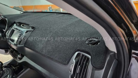 Накидка на панель Kia Sportage Киа Спортаж 2010-2016г карпет Maximal фото 4