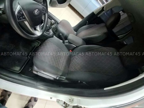 Авточехлы  Lada Vesta Лада Веста седан SW SW Cross жаккард черный с красной ниткой ромб Барс фото 6