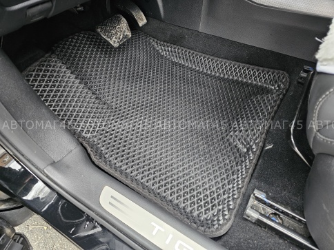 BORATEX  коврики в салон 3D EVA ЭВА Chery Tiggo 7Pro 7Pro Max 7L Tenet T7 черные ромб компл 5шт фото 2