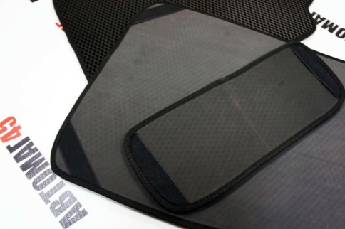 EVA ЭВА  коврики в салон LADA X-Ray 2015-2022г черный рисунок ромб комплект 5шт    фото 4