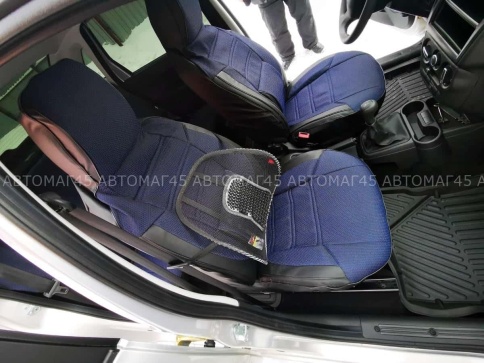 Авточехлы  Лада Granta Гранта  1/1 с 08.2018г жаккард синий    фото 11