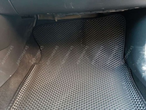 EVA ЭВА 3D коврики в салон Volkswagen Polo 20-22г лифтбэк Skoda Rapid 12-23г черн рис ромб компл 5шт фото 6