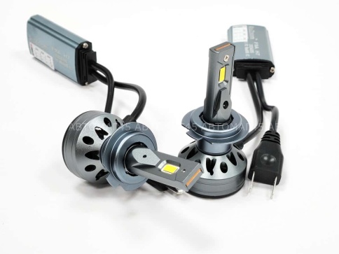 Ruzoom F9A-T2  светодиодные лампы LED 2шт H7 12В 60W 6000K 6000Lm гарантия 6мес    фото 7