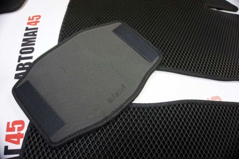 EVA ЭВА  коврики в салон Daewoo Nexia 1994-2016г черные рисунок ромб  комплект 5шт    фото 4