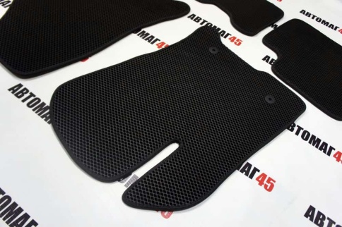 EVA ЭВА  коврики в салон LADA Vesta Веста Vesta SW SW Cross NG черные черный кант рис ромб комп 5шт фото 4