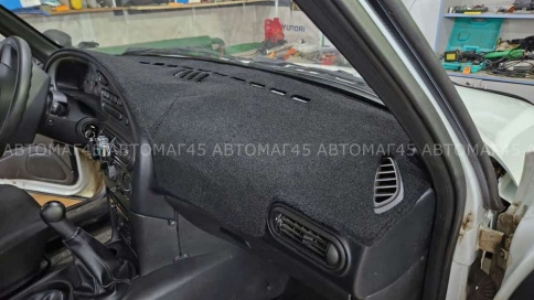 Накидка на панель Нива Шевроле Niva Chevrolet карпет  фото 6