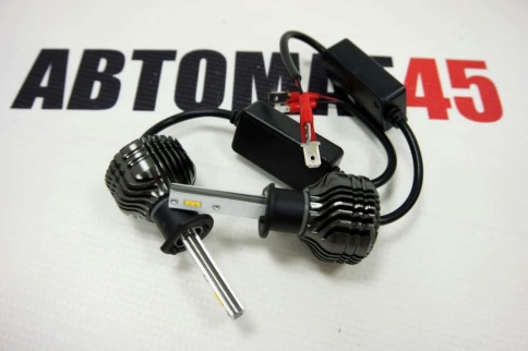 EVO Q5 чип CSP LED 2шт H1 12В 20W 4300К 3000Lm с обманкой гарантия 5мес    фото 1