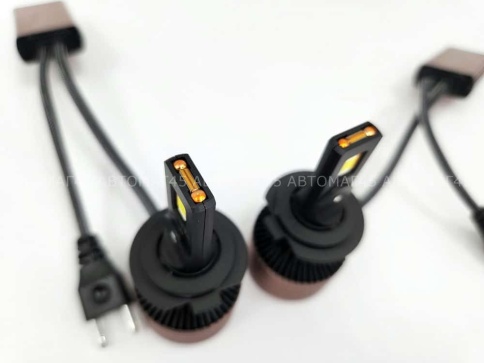 AOZOOM лампы LED 2шт H7 12В 55W 5500K 6000Lm  с обманкой гарантия 6мес    фото 2