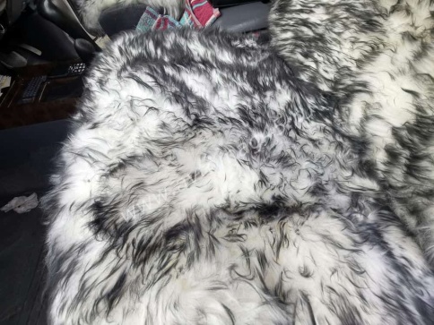 PSV Jolly Extra Накидки на сиденье длинный ворс бело-черный 140x50 комплект 5шт    фото 16