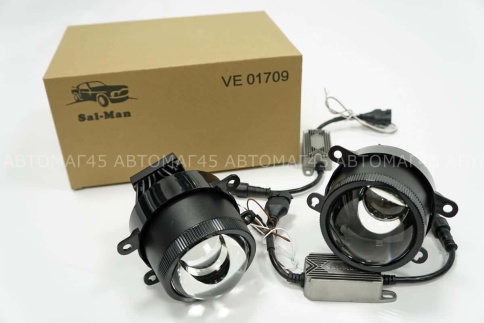 SALMAN  Фары п/туманные 1 линза  Lada Vesta X-Ray и иномар ближн/дальний LED 70W 8000LM 2шт гар 6мес фото 3