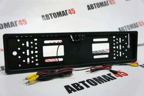 Универсальная  камера заднего вида в рамке номерного знака  4LED 170* диодная подсветка гарант 1мес фото 4