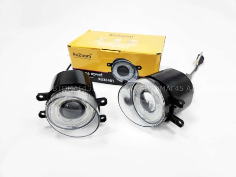 Ruzoom  Фары противотуманные линза 2 режима Toyota Lexus LED+ДХО 50W 4000LM  2шт гарантия 6 мес    фото 2