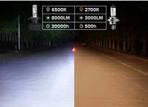 S1  чип CSP LED 2шт H11 12В 18W 6000К 2000Lm гарантия 1мес    фото 4