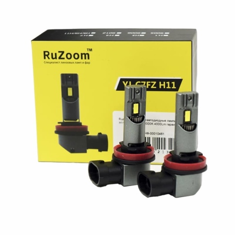 Ruzoom YJ-C7FZ  светодиодные лампы LED 2шт H11 10-16В 18W 6000K 4000Lm гарантия 6мес    фото 1