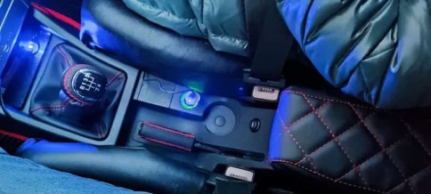 TLT Ручка КПП Lada 2110 2112 хром черный с красной ниткой с пыльником    фото 4