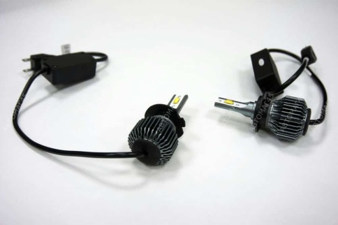 C8  чип СОВ LED 2шт H7 12В 20W 6000К 2400Lm гарантия 1мес    фото 2