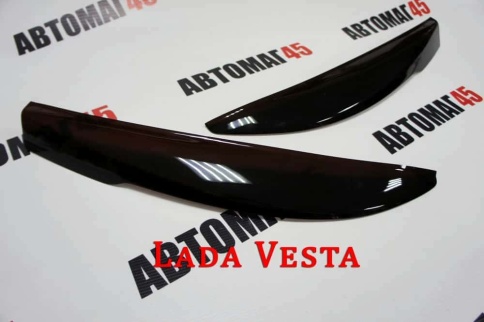 Реснички накладки на фары Lada Vesta Лада Веста 2шт    фото 1