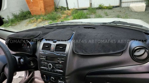 Накидка на панель Lada Granta Гранта FL с 2018г Lada Kalina Калина 2 с 2013г карпет с браком фото 3