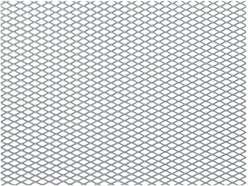Dollex  защитная сетка на решетку радиатора ячейка серебристая 10ммх5,5мм 100х20см    фото 3
