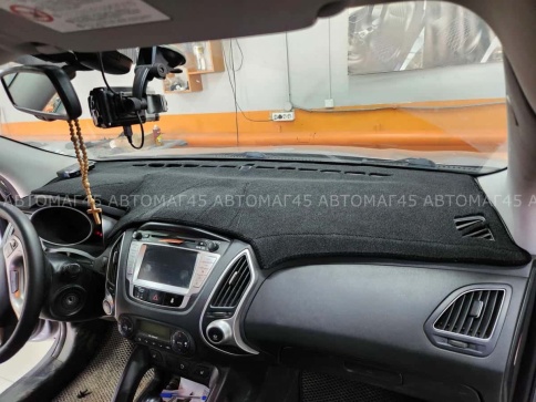 Накидка на панель Hyundai Хендай IX35 2009-2015г карпет Maximal фото 6