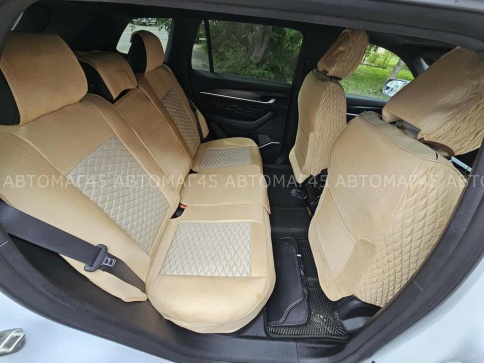 Чехлы  накидки на сиденье экокожа+жаккард трансформер с отдельным подголовником компл S.Fota Акция!! фото 4